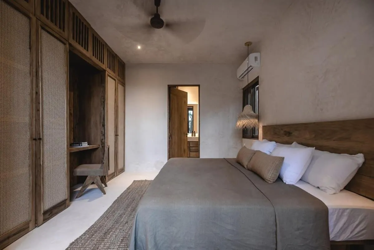 Boho Organic 3Br Villa, Gated Community, Rooftop Tulum