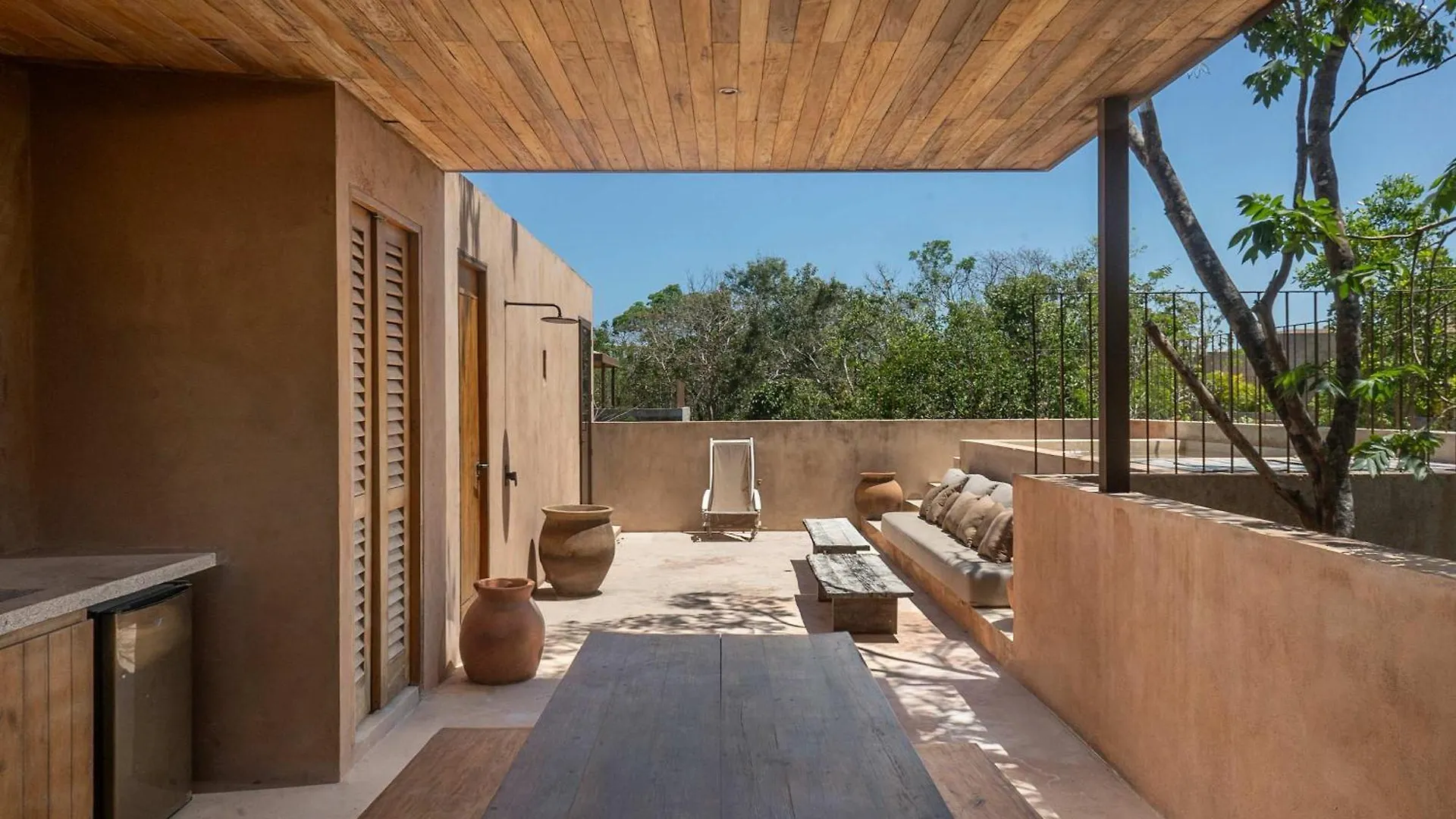 Boho Organic 3Br Villa, Gated Community, Rooftop Tulum Prázdninový dům