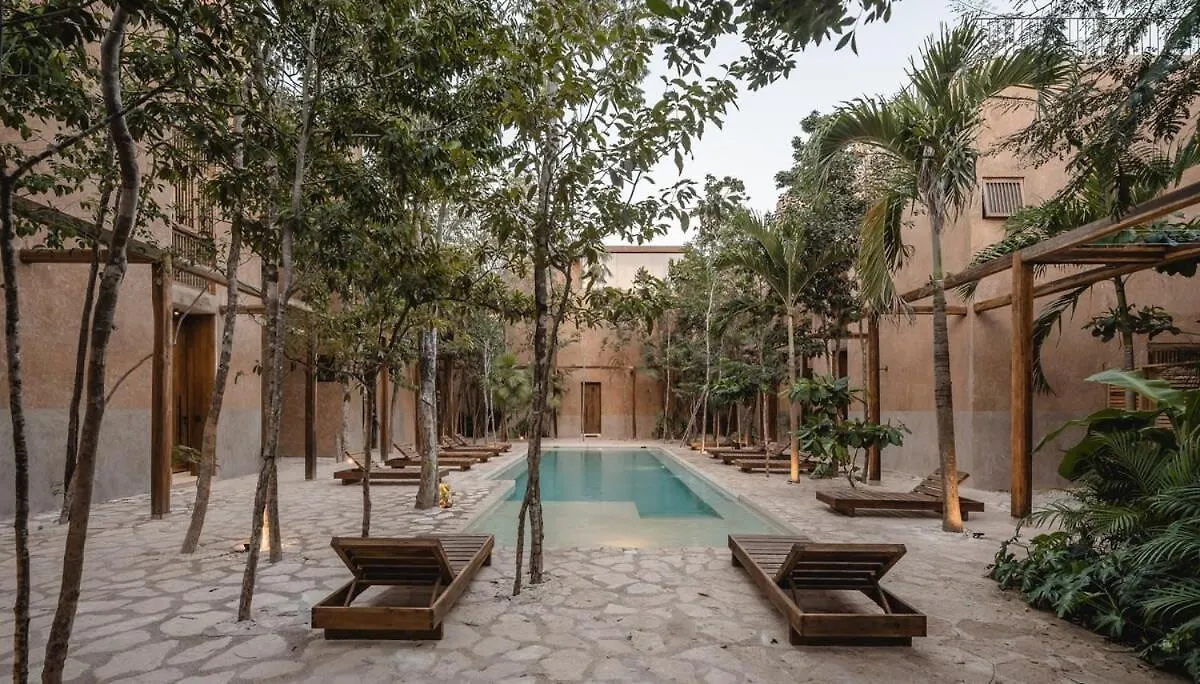 Boho Organic 3Br Villa, Gated Community, Rooftop Tulum 0*,  México