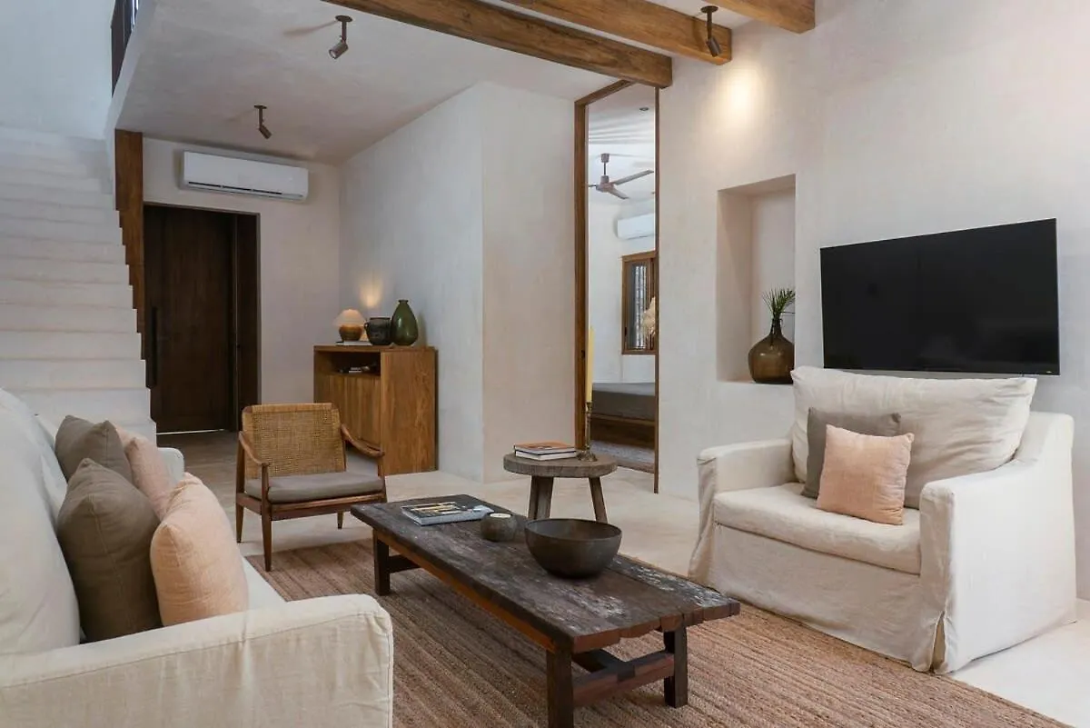 Boho Organic 3Br Villa, Gated Community, Rooftop Tulum